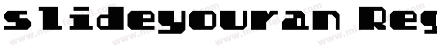 slideyouran RegularTrueType字体转换